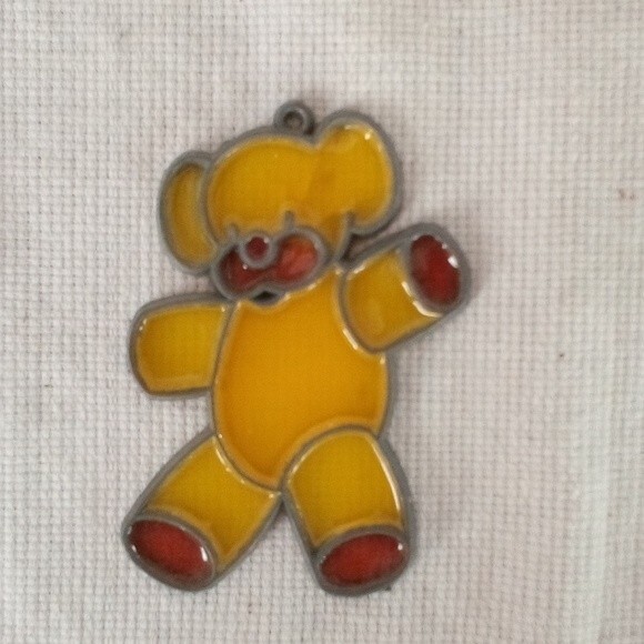 Teddy Bear Family Stained Glass Sun Catcher Rainbow Balloons - Picture 5 of 11